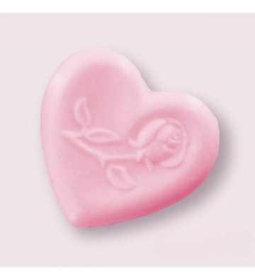 Savon coeur rose rose