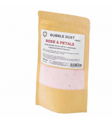 Poudre de bain rose et pétales