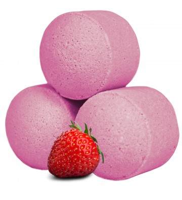 Mini billes de bain fraise